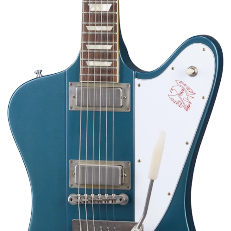 Gibson Custom 1963 Firebird V w/ Maestro Vibrola Ultra Light Aged Pelham Blue FB5ULPBNM1