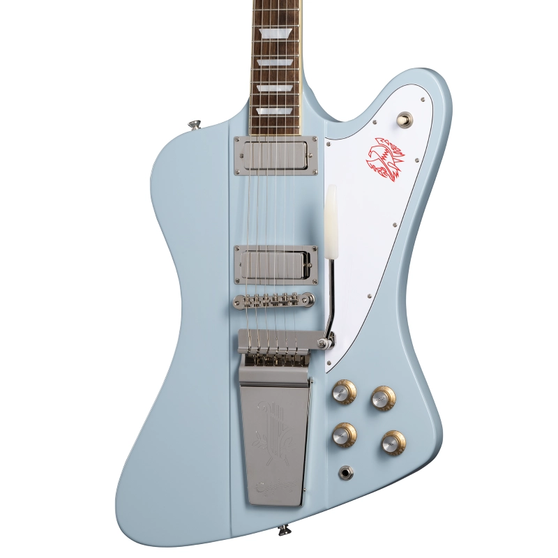Epiphone 1963 Firebird V; Maestro Vibrola (Incl. Hard Case) Frost Blue EIGC63FB5FRBNM1
