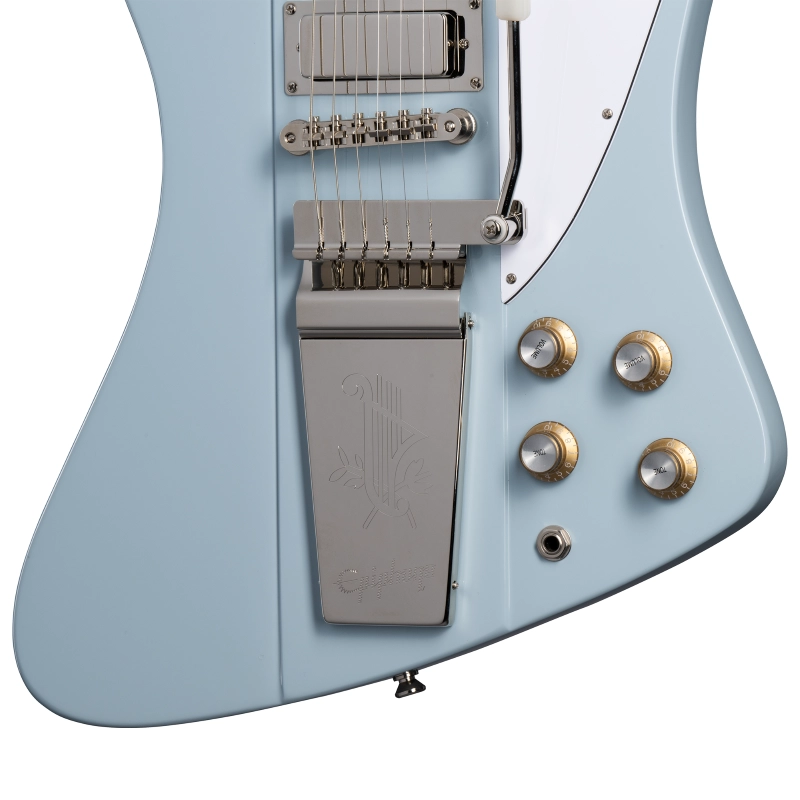 Epiphone 1963 Firebird V; Maestro Vibrola (Incl. Hard Case) Frost Blue EIGC63FB5FRBNM1