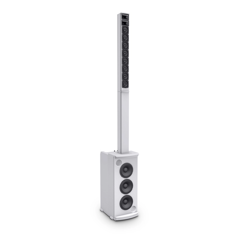 LD Systems MAUI11 G2 W Bianco Sistema PA a colonne portatile con mixer e Bluetooth, bianco