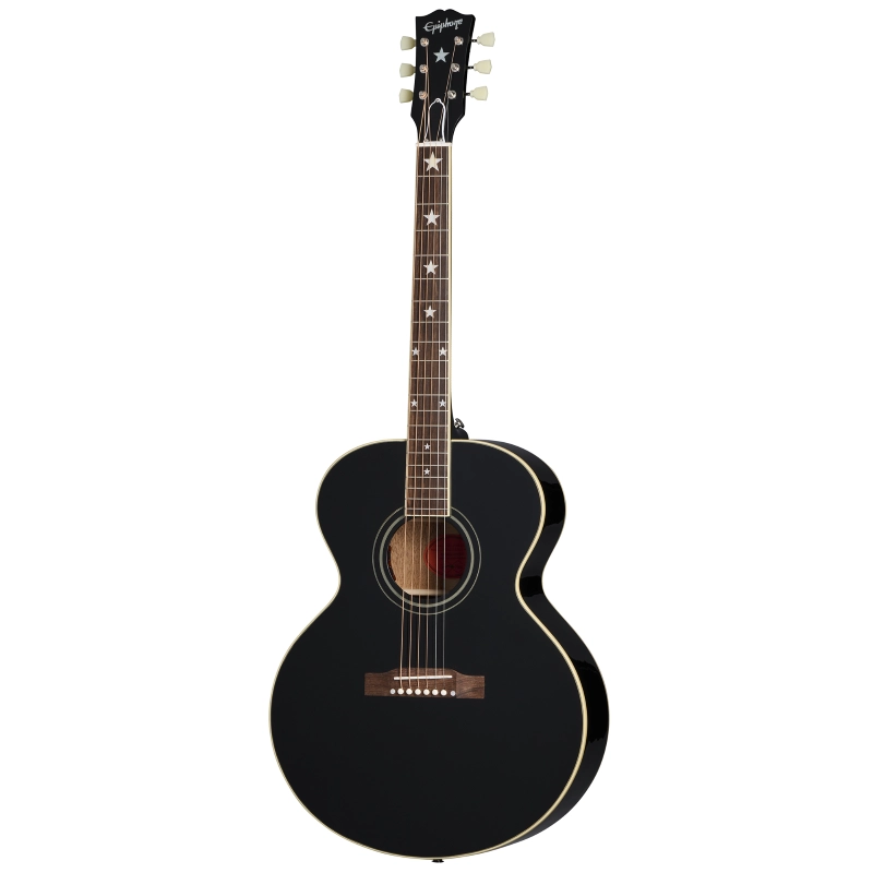 Epiphone J-180 LS (Incl. Hard Case) Ebony ECJ180LSEBNH1