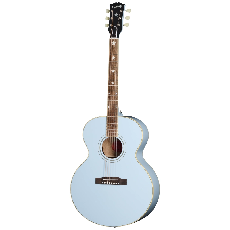 Epiphone J-180 LS (Incl. Hard Case) Frost Blue ECJ180LSFRBNH1