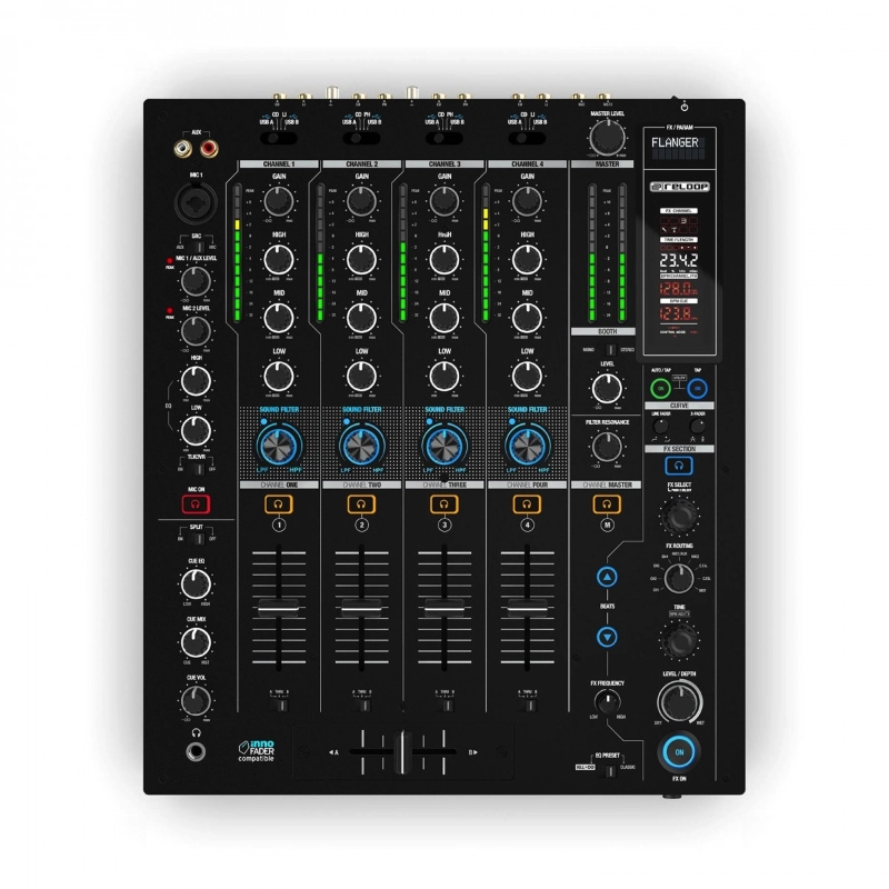 RELOOP DJ RMX95 dj mixer 4+1 canali e doppia interfaccia USB