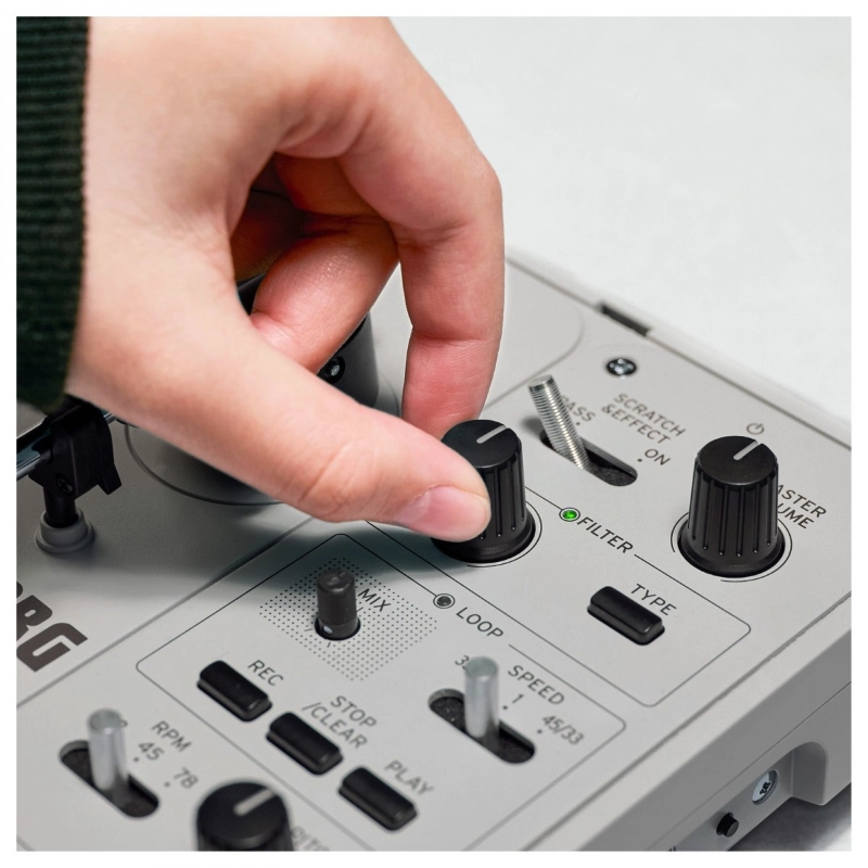 Korg Handytraxx Play Giradischi Portatile Bianco