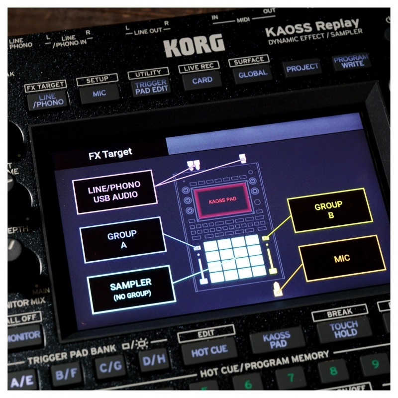 Korg Kaoss Replay Processore di Segnale con 128 Effetti Controllabili in Tempo Reale