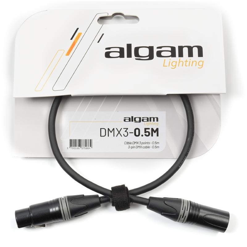 Algam Lighting DMX3-0.5M Cavo DMX 3 Poli 0,5 mt