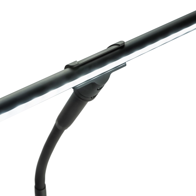 Gravity LEDPLT2B Lampada da tavolo e da pianoforte con LED, dimmer e uscita per ricarica USB