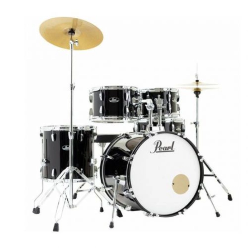 PEARL RS585C/C31 Batteria 18 10 12 14 13 Roadshow Jet Black con Hardware e Piatti Sabian 16 14