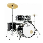 PEARL RS585C/C31 Batteria 18 10 12 14 13 Roadshow Jet Black con Hardware e Piatti Sabian 16 14