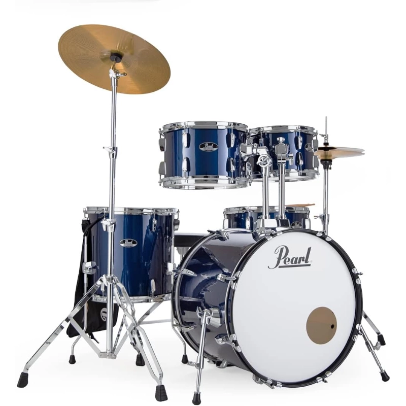 PEARL RS525SC/C743 Batteria 22 10 12 16 14 Roadshow Royal Blue Metallic con Hardware e Piatti Sabian 16 14