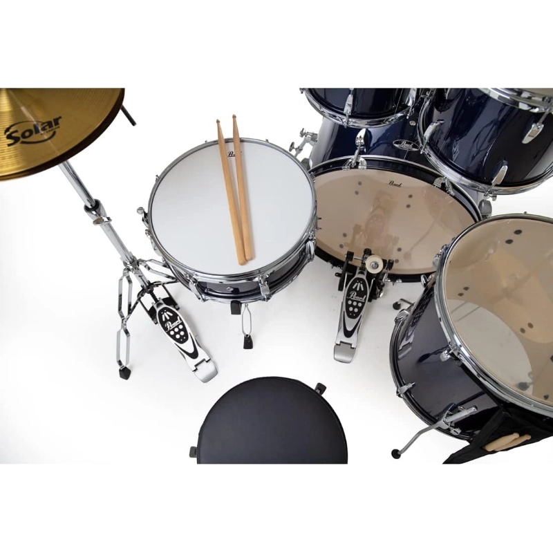 PEARL RS525SC/C743 Batteria 22 10 12 16 14 Roadshow Royal Blue Metallic con Hardware e Piatti Sabian 16 14