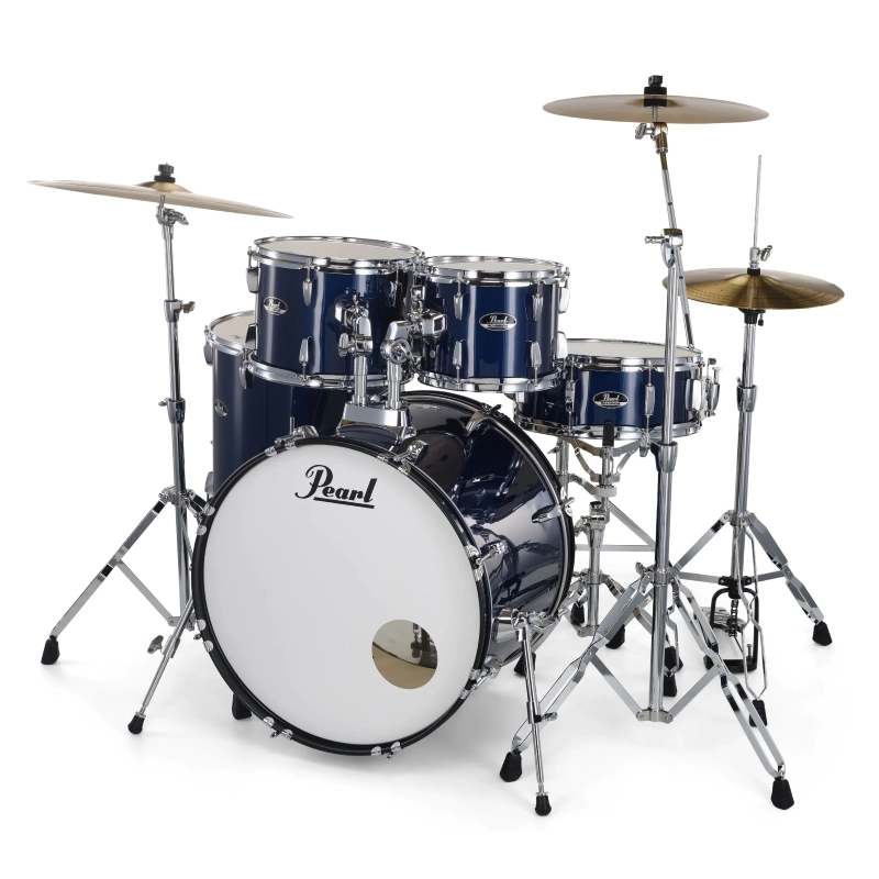PEARL RS505BC/C743 Batteria 20 10 12 14 14 Roadshow Royal Blue Metallic con Hardware e Piatti Sabian 20 16 14
