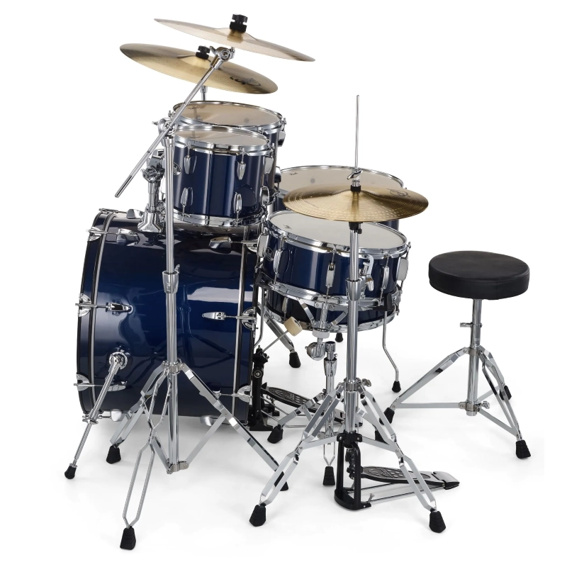 PEARL RS505BC/C743 Batteria 20 10 12 14 14 Roadshow Royal Blue Metallic con Hardware e Piatti Sabian 20 16 14