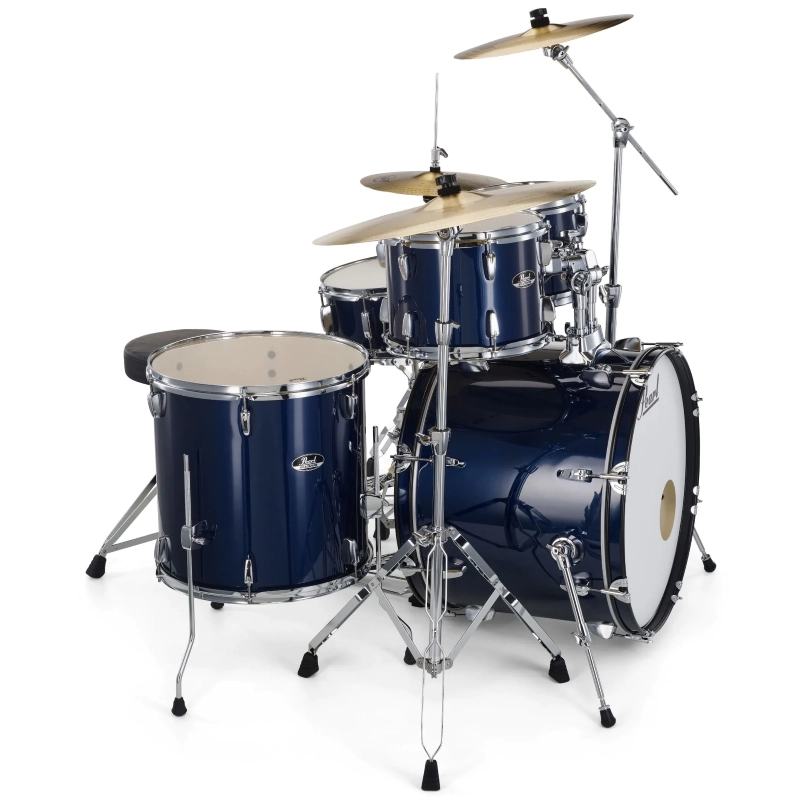 PEARL RS505BC/C743 Batteria 20 10 12 14 14 Roadshow Royal Blue Metallic con Hardware e Piatti Sabian 20 16 14
