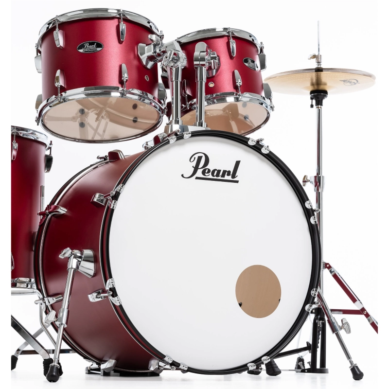 PEARL RS525SBC/C747 Batteria 22 10 12 16 14 Roadshow Matte Red con Hardware e Piatti Sabian 20 16 14
