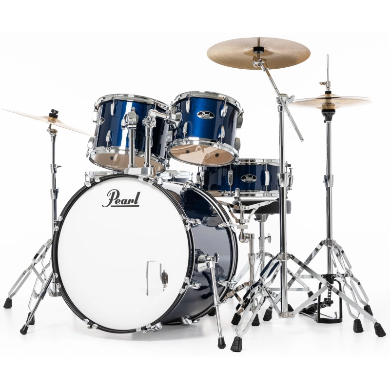 PEARL RS526SBC/C743 Batteria 22 10 12 14 16 14 Roadshow Plus Royal Blue Metallic con Hardware e Piatti Sabian 20 16 14