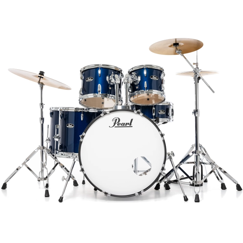 PEARL RS526SBC/C743 Batteria 22 10 12 14 16 14 Roadshow Plus Royal Blue Metallic con Hardware e Piatti Sabian 20 16 14