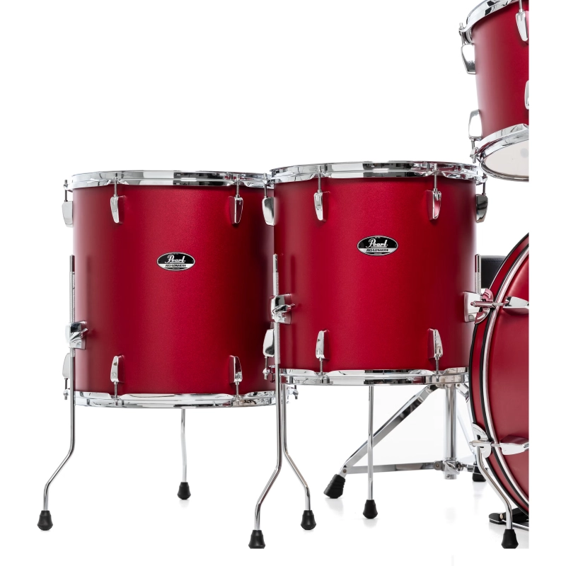 PEARL RS526SBC/C747 Batteria 22 10 12 14 16 14 Roadshow Plus Matte Red con Hardware e Piatti Sabian 20 16 14