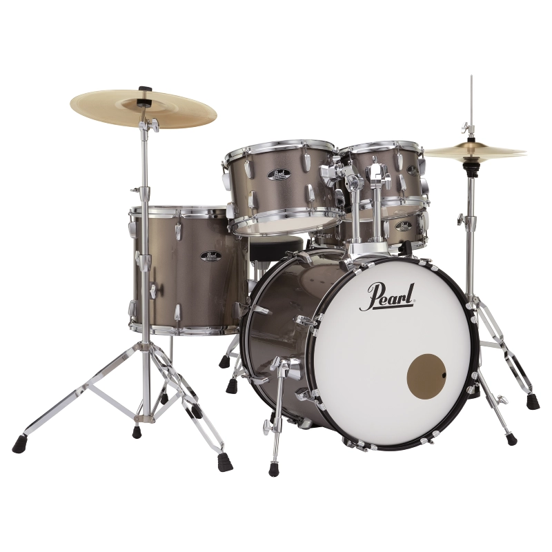 PEARL RS585C/C707 Batteria 18 10 12 14 13 Roadshow Bronze Metallic con Hardware e Piatti Sabian 16 14