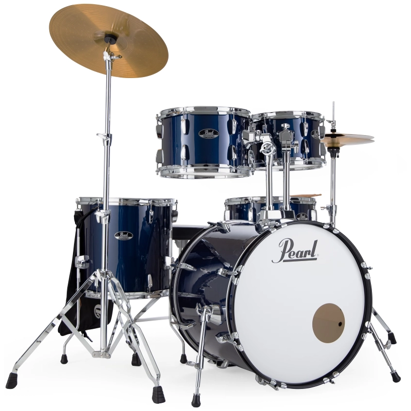 PEARL RS505C/C743 Batteria 20 10 12 14 13 Roadshow Royal Blue Metallic con Hardware e Piatti Sabian 16 14