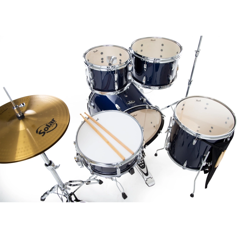PEARL RS505C/C743 Batteria 20 10 12 14 13 Roadshow Royal Blue Metallic con Hardware e Piatti Sabian 16 14
