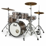 PEARL RS585BC/C707 Batteria 18 10 12 14 13 Roadshow Bronze Metallic con Hardware e Piatti Sabian 20 16 14