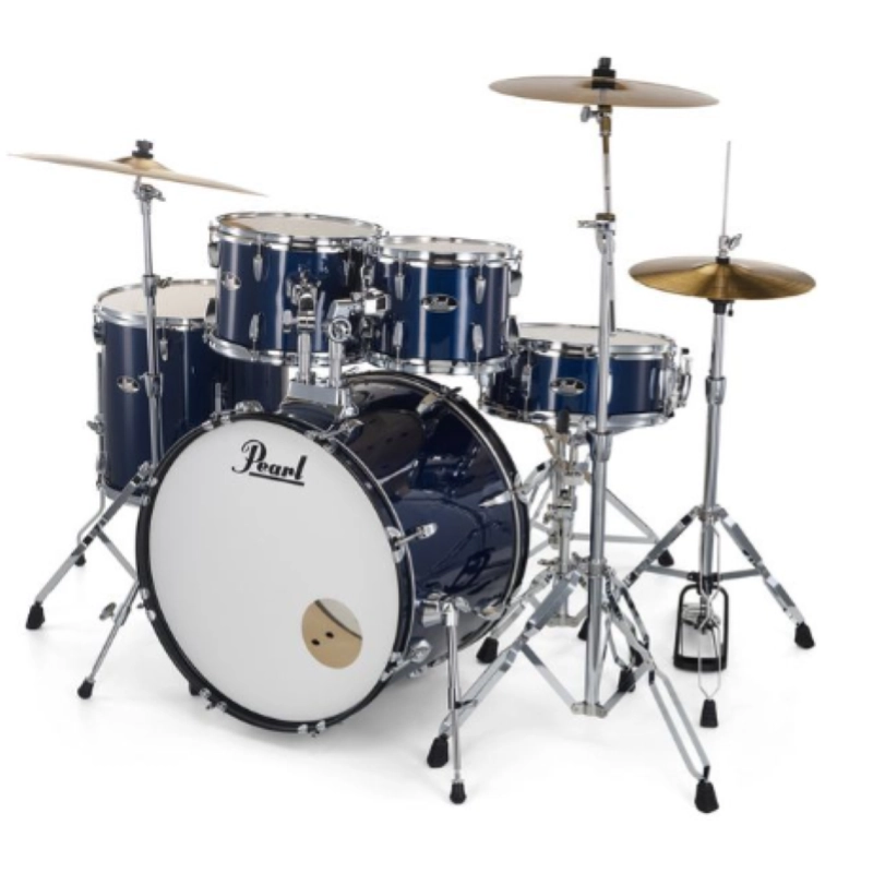 PEARL RS505BC/C743 Batteria 20 10 12 14 14 Roadshow Royal Blue Metallic con Hardware e Piatti Sabian 20 16 14