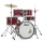 PEARL RS585C/C747 Batteria 18 10 12 14 13 Roadshow Matte Red con Hardware e Piatti Sabian 16 14