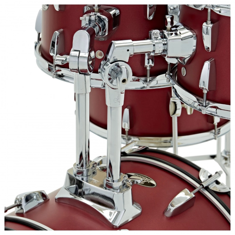 PEARL RS585C/C747 Batteria 18 10 12 14 13 Roadshow Matte Red con Hardware e Piatti Sabian 16 14