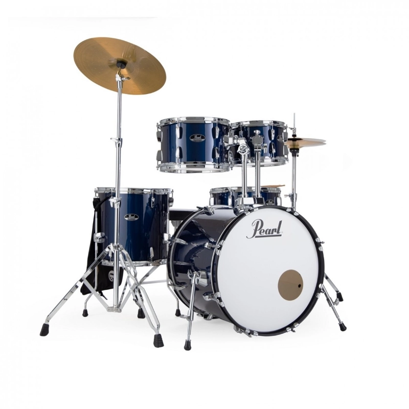 PEARL RS505C/C743 Batteria 20 10 12 14 13 Roadshow Royal Blue Metallic con Hardware e Piatti Sabian 16 14