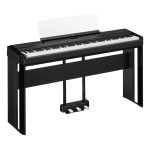 Yamaha P525B Home Bundle Pianoforte Digitale 88 Tasti Pesati Nero con Supporto e Pedaliera