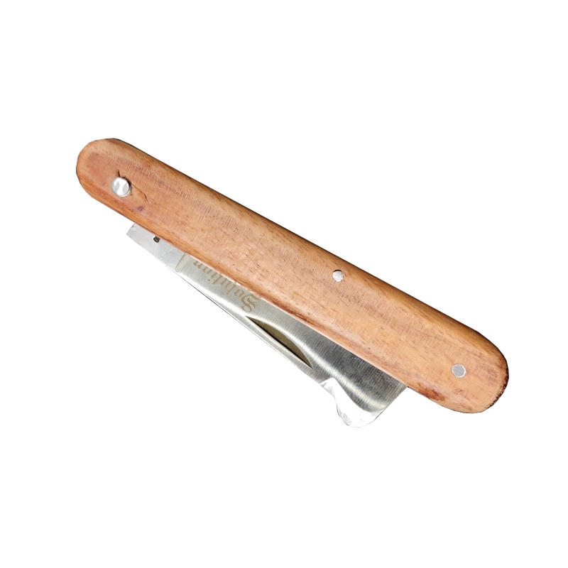 Solution 102A Coltello Richiudibile con Manico in Ciliegio per Ance Oboe