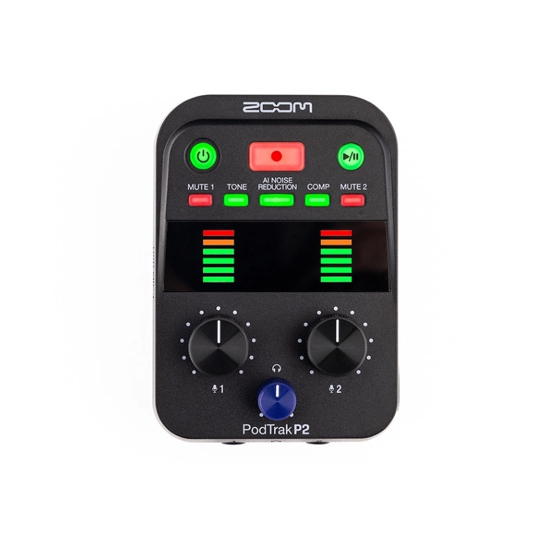 Zoom PodTrak P2 Podcast Recorder, Dual USB Mic Recorder