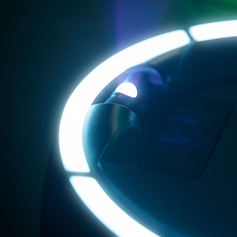 Gravity GSLS01NHB Stand per Chitarra con Led Multicolore