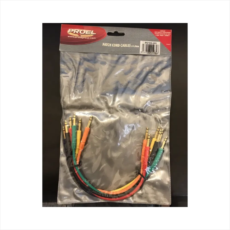 PROEL Set di 6 cavi patch stereo da 4.4mm - CAVO PATCH cm.30