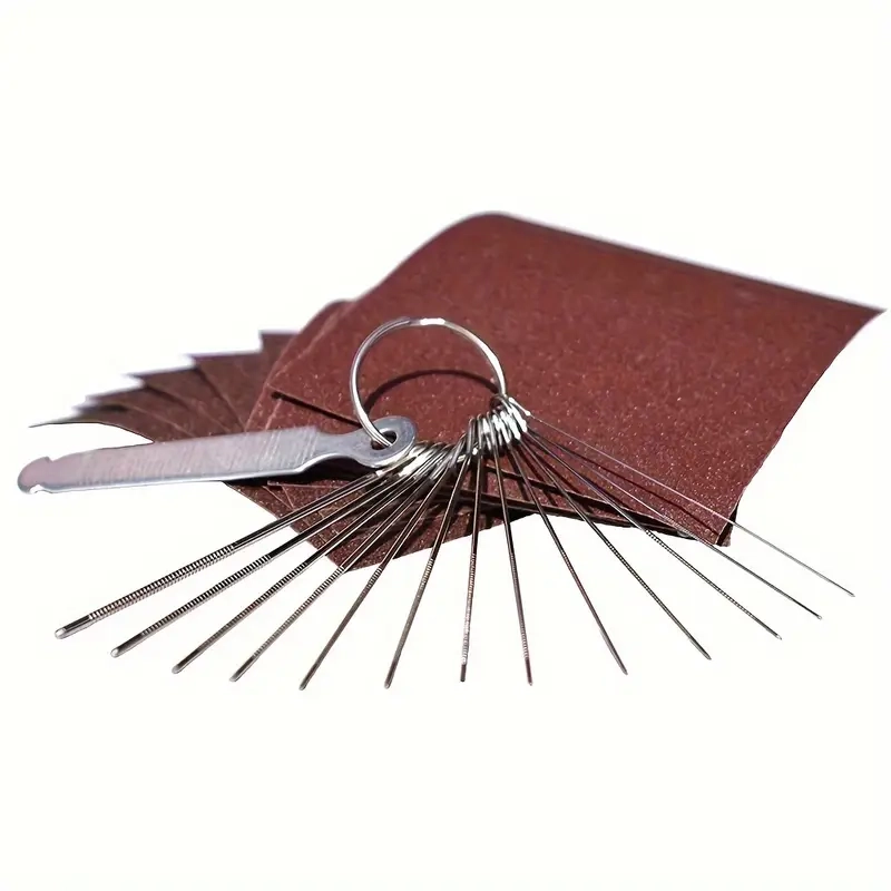 Set di Lime per Saddle Nut del Ponte della Chitarra, 13 Lime a Ago