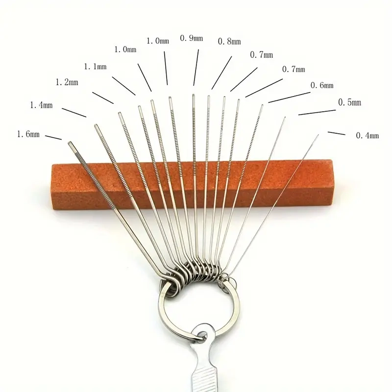 Set di Lime per Saddle Nut del Ponte della Chitarra, 13 Lime a Ago