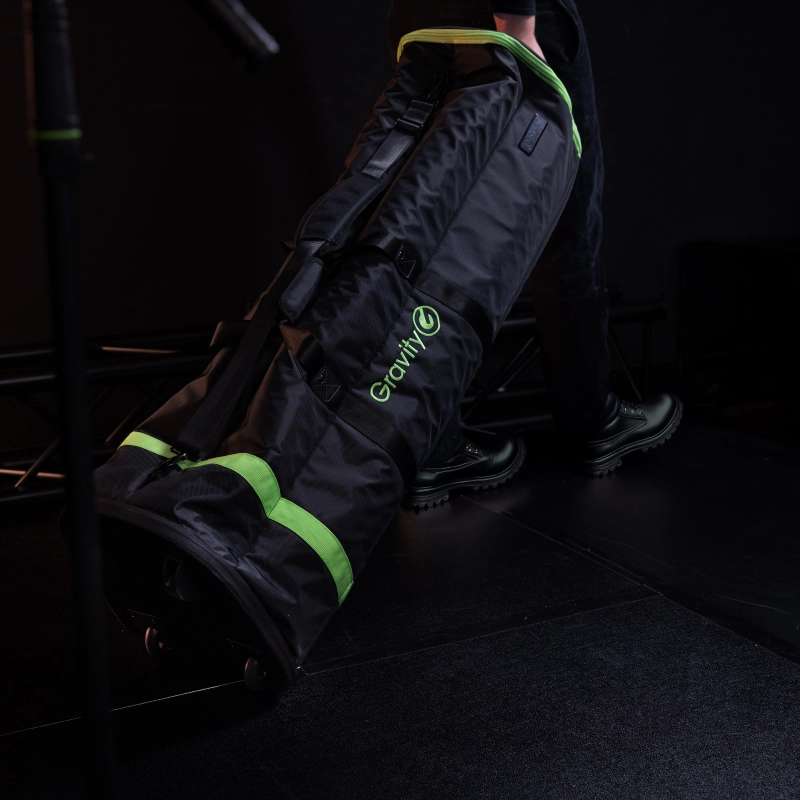 Gravity TBGMS6B Borsa con Ruote per 6 Aste Microfoniche