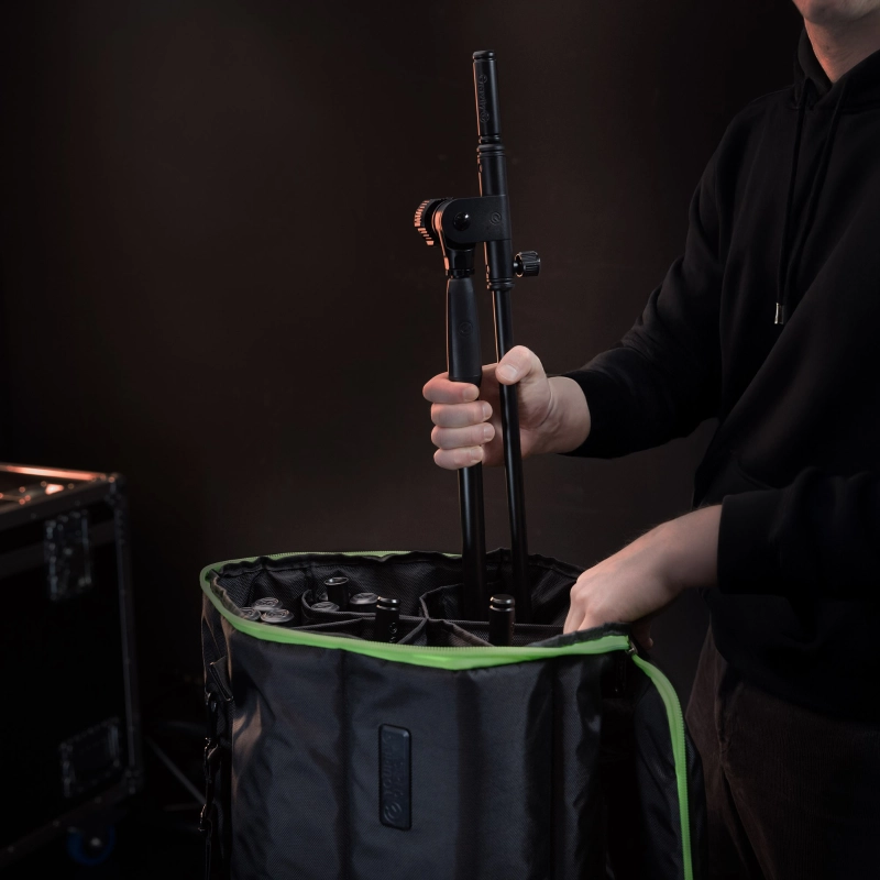 Gravity TBGMS6B Borsa con Ruote per 6 Aste Microfoniche