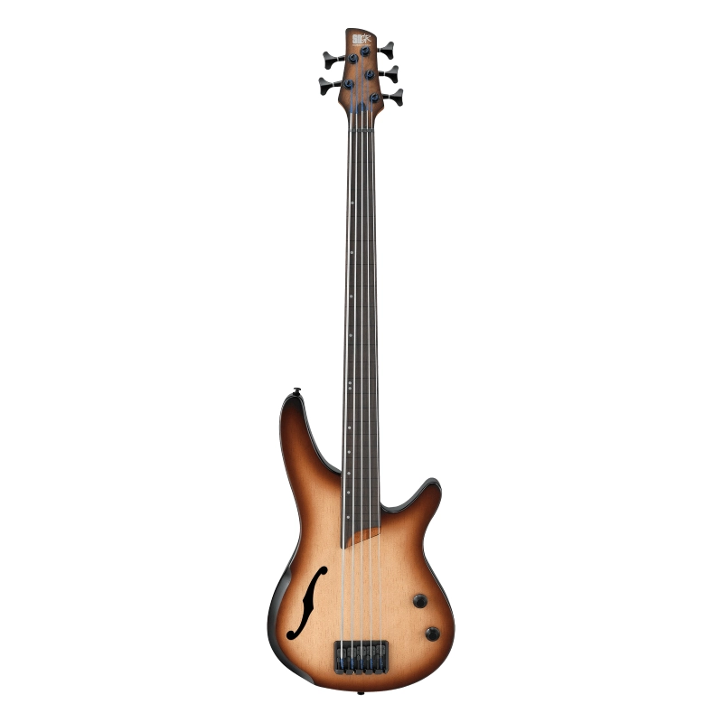 Ibanez SRH505FNNF Basso Freetless 5 corde finitura Natural Browned Burst Flat