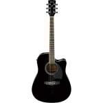 Ibanez PF15ECE BK Chitarra acustica elettrificata spalla mancante finitura Black