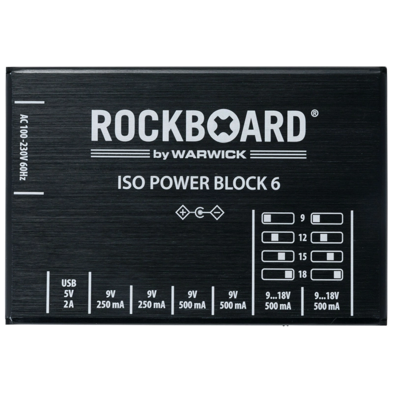 RockBoard Power Block ISO 6 IEC Alimentatore RBO POW ISO 6 IEC