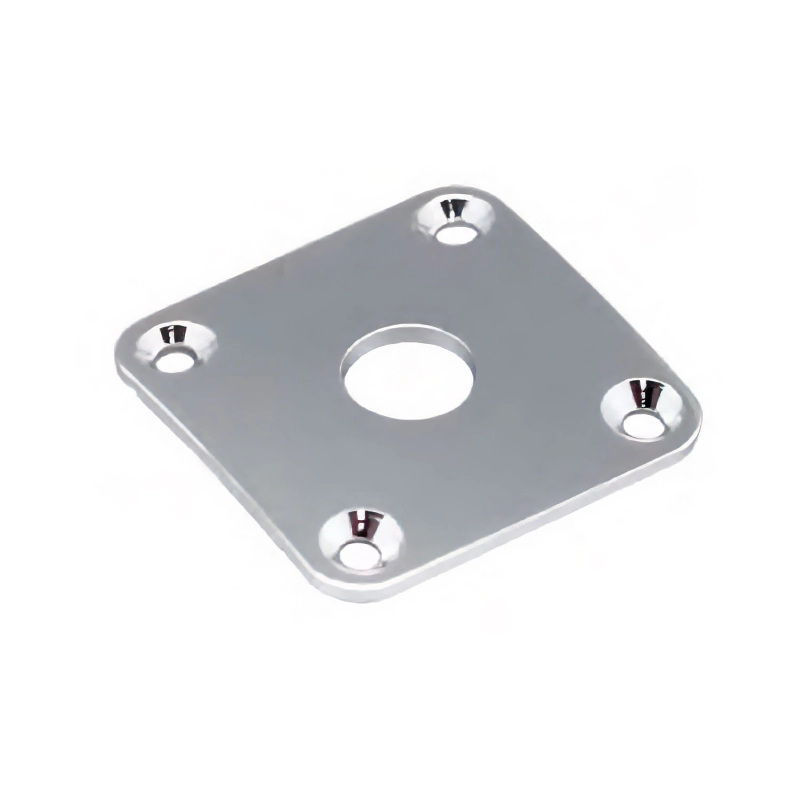 Gotoh JCB-4-C Jack Cover Quadrata Chrome Jack cover quadrata in metallo
