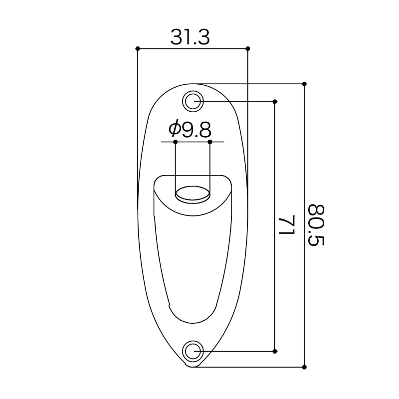 Gotoh JCS-1-GG Jack Cover Sagomata Gold Jack cover sagomata in metallo