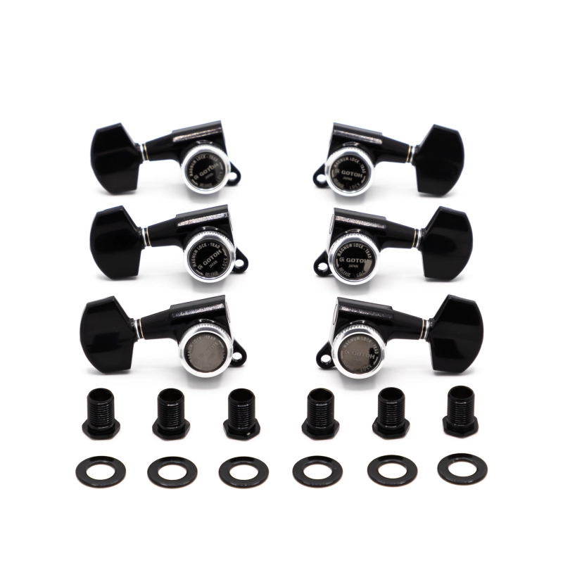Gotoh SG381MGT-01-LRB Meccaniche Locking 3L+3R Black Meccaniche Locking 3L+3R Black