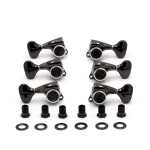 Gotoh SGL510ZMGT-L5-LRCK Meccaniche Locking 3L+3R Black Chrome Set di meccaniche autobloccanti 3+3 per chitarra elettrica