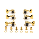 Gotoh SGL510ZMGT-L5-LRGG Meccaniche Locking 3L+3R Gold Set di meccaniche autobloccanti 3+3 per chitarra elettrica