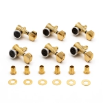 Gotoh SGS510ZMGT-A7-LGG Meccaniche Locking 6L Gold Set di meccaniche autobloccanti 6 in linea staggered per chitarra elettrica