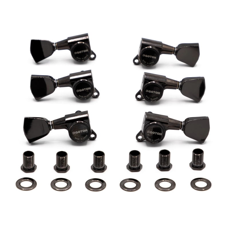 Gotoh SG381-04-LRCK Meccaniche Standard 3L+3R Black Chrome Meccaniche Standard 3L+3R Black Chrome