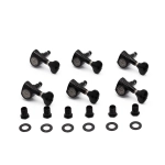 Gotoh SGS510Z-S5-LB Meccaniche Standard 6L Black Set di meccaniche 6 in linea per chitarra elettrica